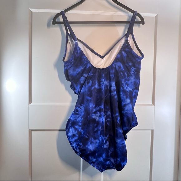 Aqua Green swimwear blue tye dye one piece size 14 NWT - Picture 6 of 6